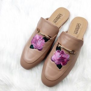 NWT Catherine Malandrino loafer slides nude Sz7.5